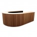 Half Oval Wooden Bar